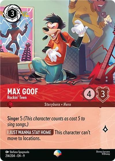 Max Goof Rockin Teen Epic Fabled Lorcana card