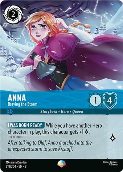 Anna Braving the Storm Epic Fabled Lorcana card