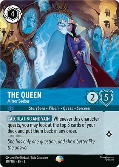 The Queen Mirror Seeker Epic Fabled Lorcana card
