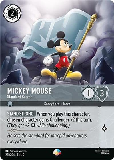 Mickey Mouse - Standard Bearer Fabled Lorcana card