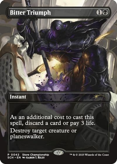 Bitter Triumph Game Day & Store Championship Promos Magic card