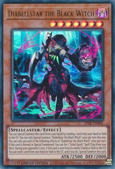 Diabellstar the Black Witch Limited Pack World Championship 2025 Yu-Gi-Oh! card