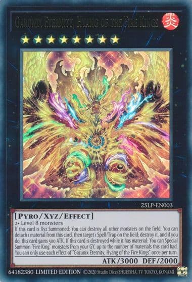 Garunix Eternity Hyang of the Fire Kings Limited Pack World Championship 2025 Yu-Gi-Oh! card