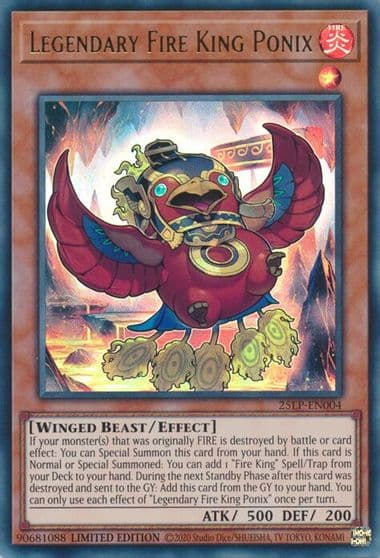 Legendary Fire King Ponix Limited Pack World Championship 2025 Yu-Gi-Oh! card