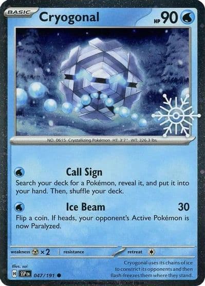 Cryogonal (Holiday Calendar) Miscellaneous Cards & Products Pokemon card