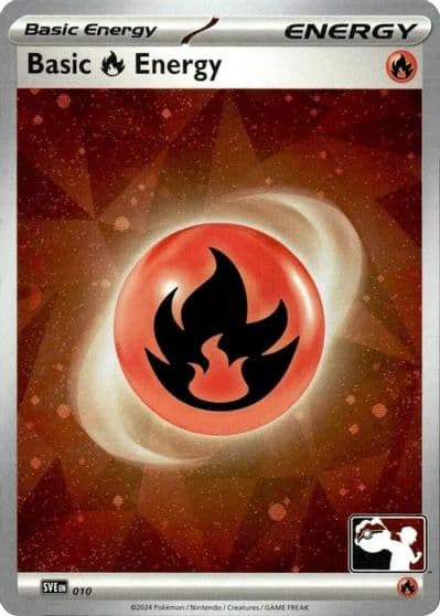 Basic Fire Energy - 010 (Cosmos Holo) Prize Pack Series Cards Pokemon card