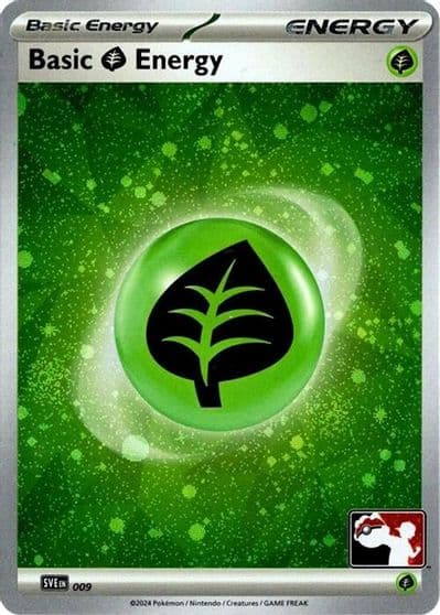 Basic Grass Energy - 009 (Cosmos Holo) Prize Pack Series Cards Pokemon card