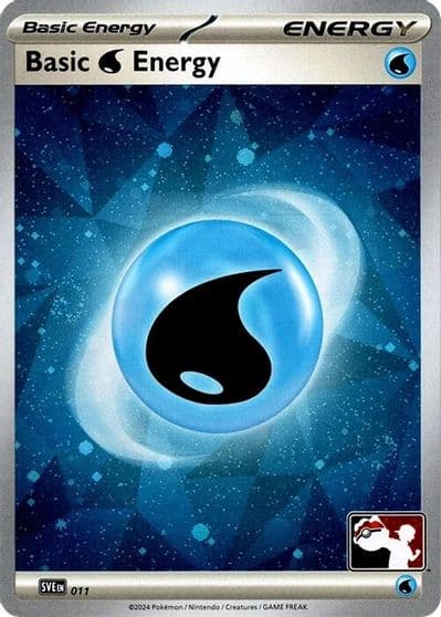 Basic Water Energy - 011 (Cosmos Holo) Prize Pack Series Cards Pokemon card