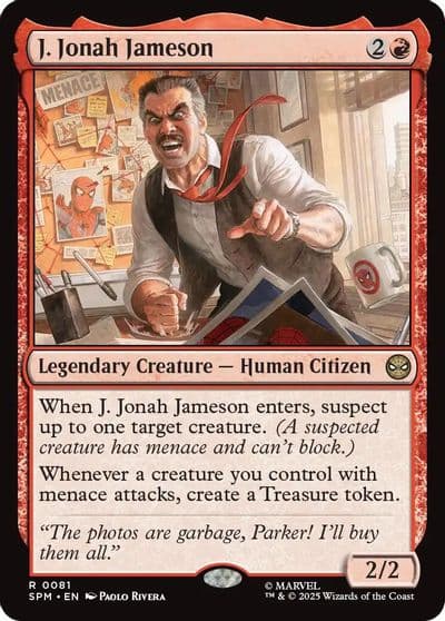 J Jonah Jameson Marvel's Spider-Man Magic card