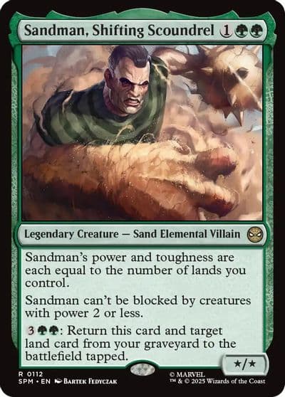 Sandman Shifting Scoundrel Marvel's Spider-Man Magic card