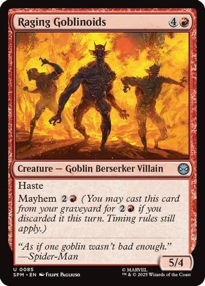 Raging Goblinoids Marvel's Spider-Man Magic card