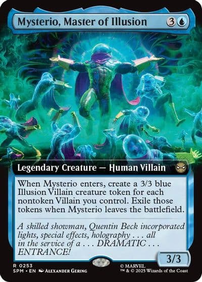 Mysterio Master of Illusion Extended Art Marvel's Spider-Man Magic card