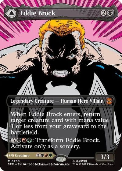 Eddie Brock 0233 Borderless Marvel's Spider-Man Magic card