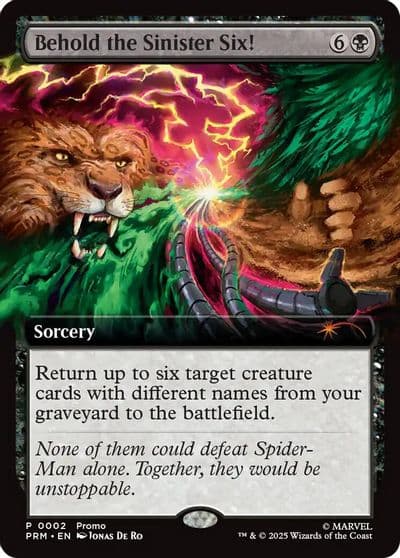Behold the Sinister Six Unique and Miscellaneous Promos Magic card