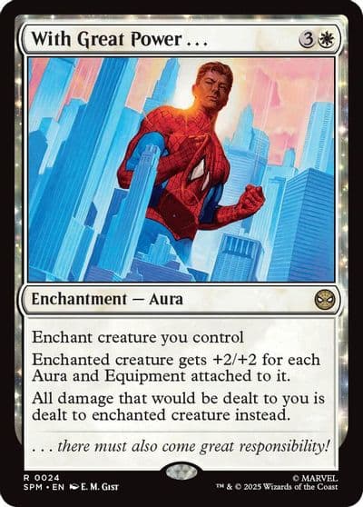 With Great Power Marvel's Spider-Man Magic card