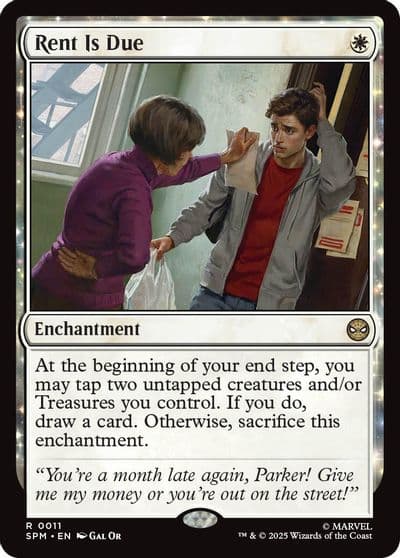 Rent Is Due Marvel's Spider-Man Magic card