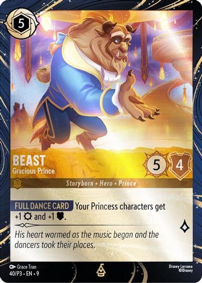 Beast Gracious Prince Disney Lorcana Promo Cards Lorcana card