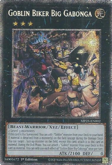 Goblin Biker Big Gabonga 2025 Mega-Pack Yu-Gi-Oh! card