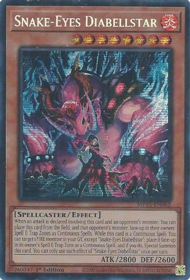 Snake Eyes Diabellstar 2025 Mega-Pack Yu-Gi-Oh! card