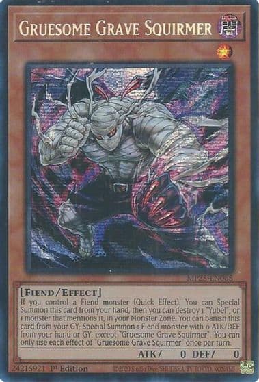 Gruesome Grave Squirmer 2025 Mega-Pack Yu-Gi-Oh! card