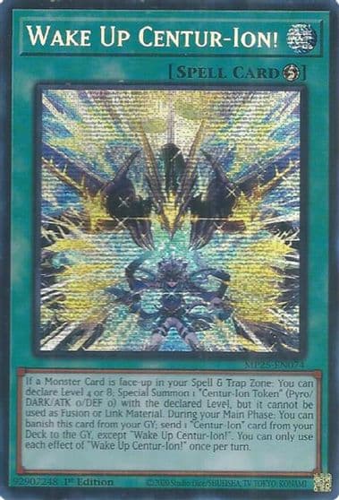 Wake Up Centur Ion 2025 Mega-Pack Yu-Gi-Oh! card