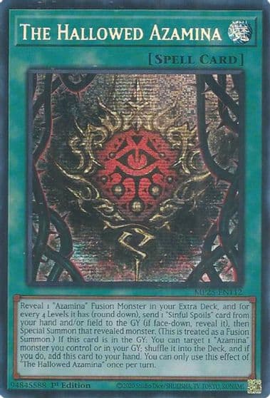 The Hallowed Azamina 2025 Mega-Pack Yu-Gi-Oh! card