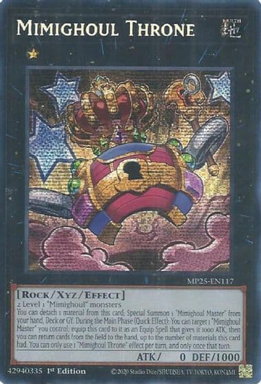 Mimighoul Throne 2025 Mega-Pack Yu-Gi-Oh! card