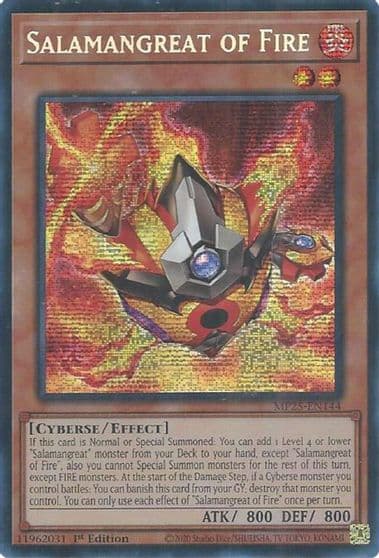 Salamangreat of Fire 2025 Mega-Pack Yu-Gi-Oh! card