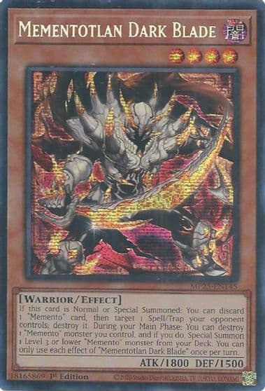Mementotlan Dark Blade 2025 Mega-Pack Yu-Gi-Oh! card