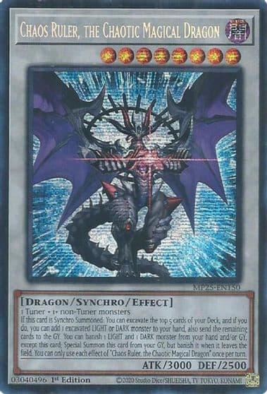 Chaos Ruler the Chaotic Magical Dragon 2025 Mega-Pack Yu-Gi-Oh! card