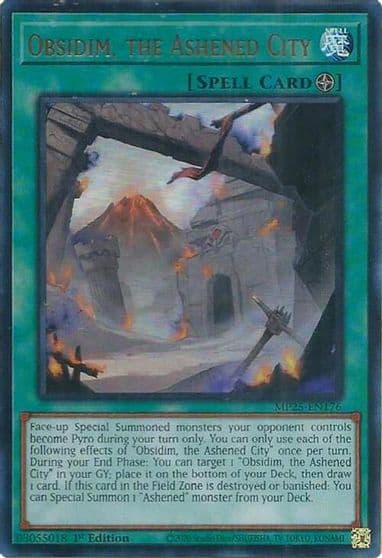 Obsidim the Ashened City 2025 Mega-Pack Yu-Gi-Oh! card