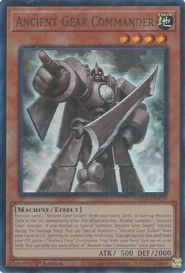 Ancient Gear Commander 2025 Mega-Pack Yu-Gi-Oh! card