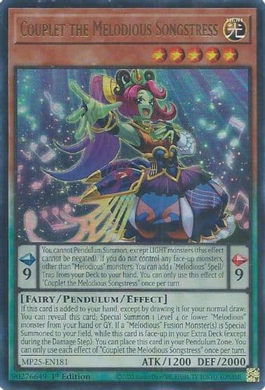 Couplet the Melodious Songstress 2025 Mega-Pack Yu-Gi-Oh! card