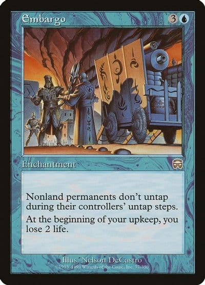 Embargo Mercadian Masques Magic card
