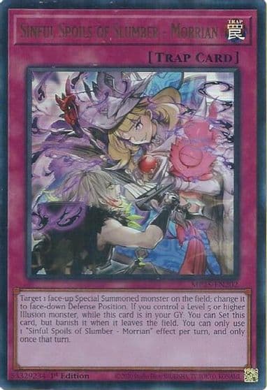 Sinful Spoils of Slumber Morrian 2025 Mega-Pack Yu-Gi-Oh! card