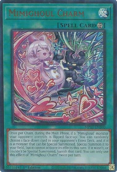 Mimighoul Charm 2025 Mega-Pack Yu-Gi-Oh! card