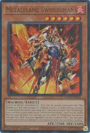 Metalflame Swordsman 2025 Mega-Pack Yu-Gi-Oh! card