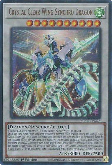Crystal Clear Wing Synchro Dragon 2025 Mega-Pack Yu-Gi-Oh! card