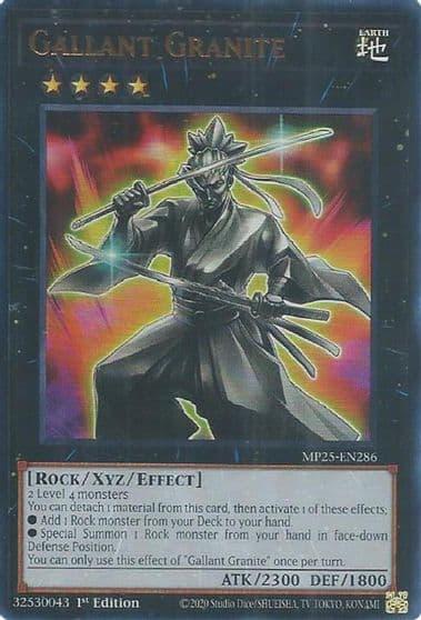 Gallant Granite 2025 Mega-Pack Yu-Gi-Oh! card