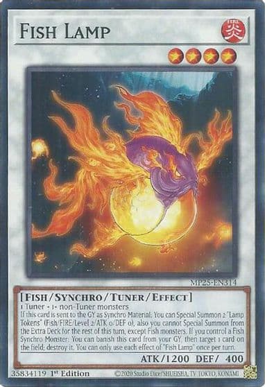 Fish Lamp 2025 Mega-Pack Yu-Gi-Oh! card