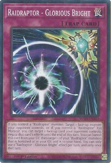 Raidraptor Glorious Bright 2025 Mega-Pack Yu-Gi-Oh! card