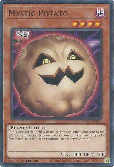 Mystic Potato 2025 Mega-Pack Yu-Gi-Oh! card