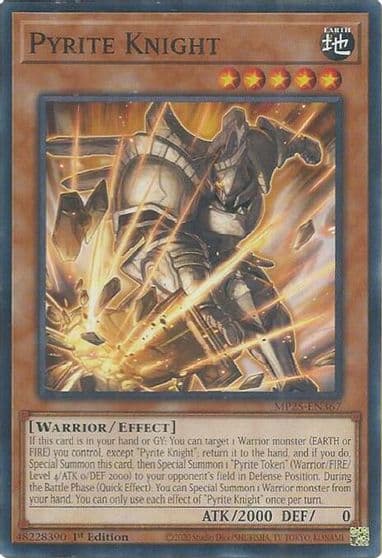 Pyrite Knight 2025 Mega-Pack Yu-Gi-Oh! card