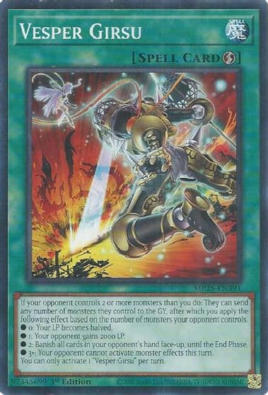 Vesper Girsu 2025 Mega-Pack Yu-Gi-Oh! card