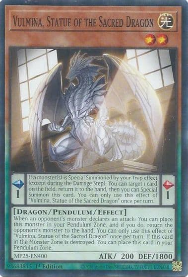 Vulmina Statue of the Sacred Dragon 2025 Mega-Pack Yu-Gi-Oh! card