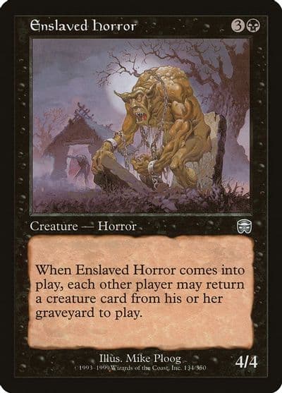 Enslaved Horror Mercadian Masques Magic card