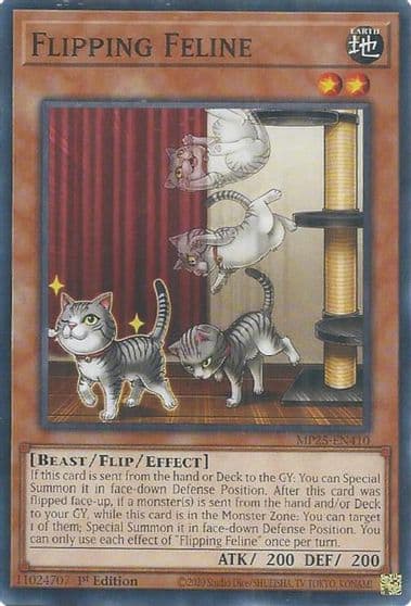 Flipping Feline 2025 Mega-Pack Yu-Gi-Oh! card