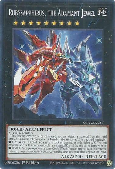 Rubysapphirus the Adamant Jewel 2025 Mega-Pack Yu-Gi-Oh! card