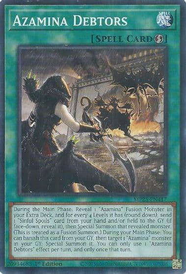 Azamina Debtors 2025 Mega-Pack Yu-Gi-Oh! card