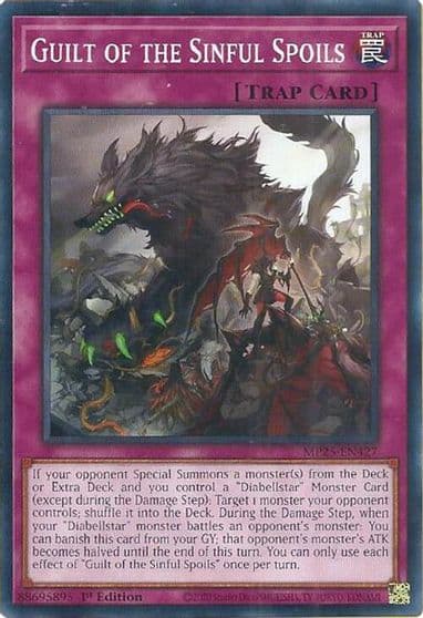 Guilt of the Sinful Spoils 2025 Mega-Pack Yu-Gi-Oh! card